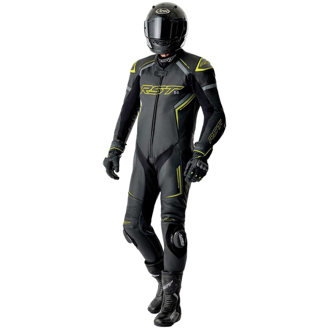 Skinnställ D3O Svart Neongul RST XL – bild 6
