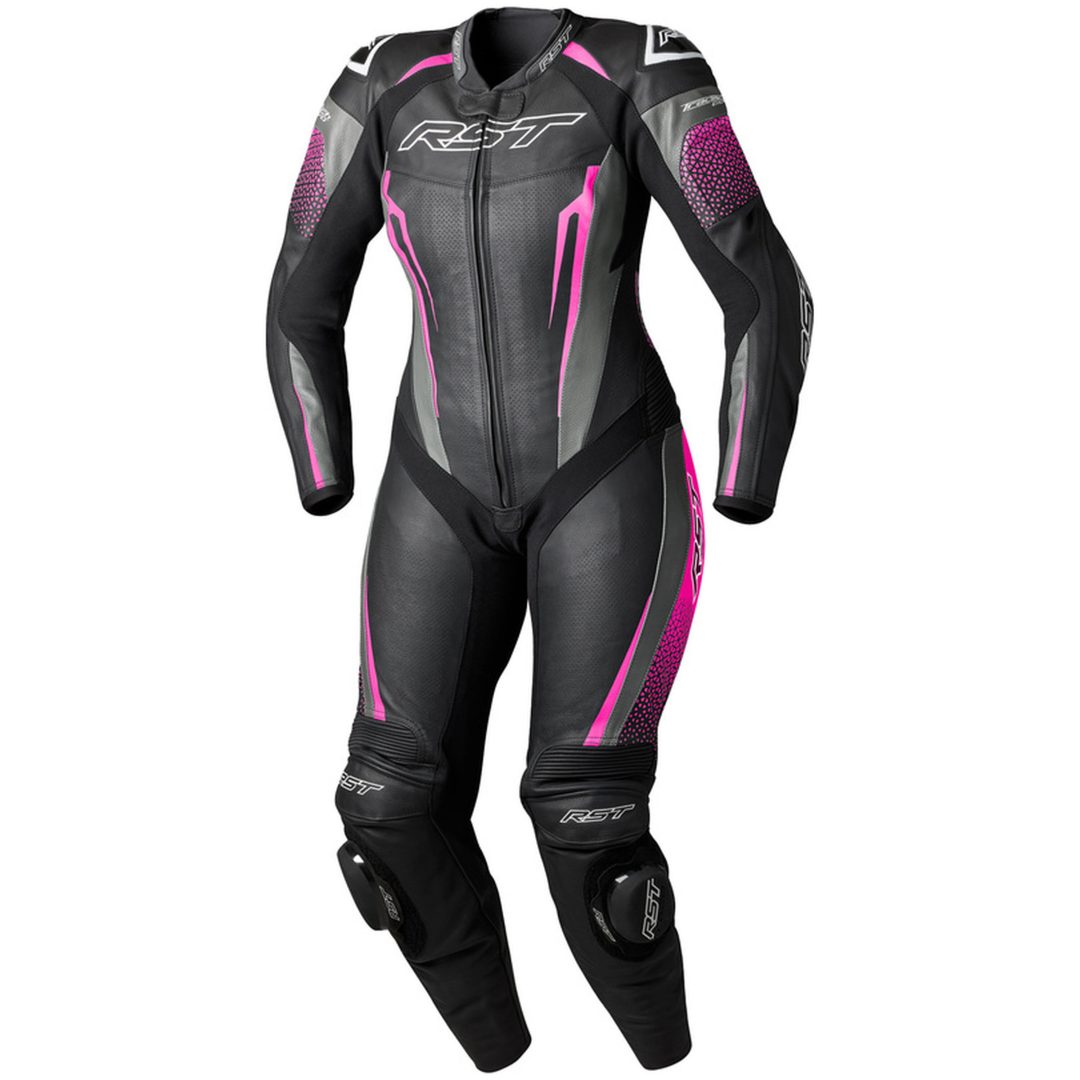 Skinnställ Dam Tractech Evo D3O Svart Rosa RST M