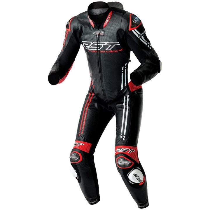 Skinnställ Race Dept V4.2 D3O Airbag Svart Röd Vit RST XS – bild 2