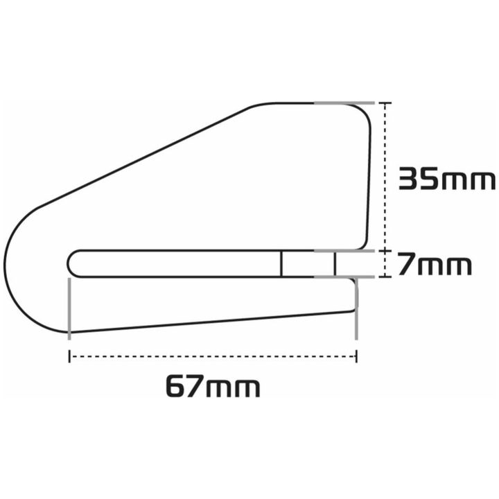 Skivbromslås Alpha XA14 Svart OXFORD Svart - 14 mm – bild 4
