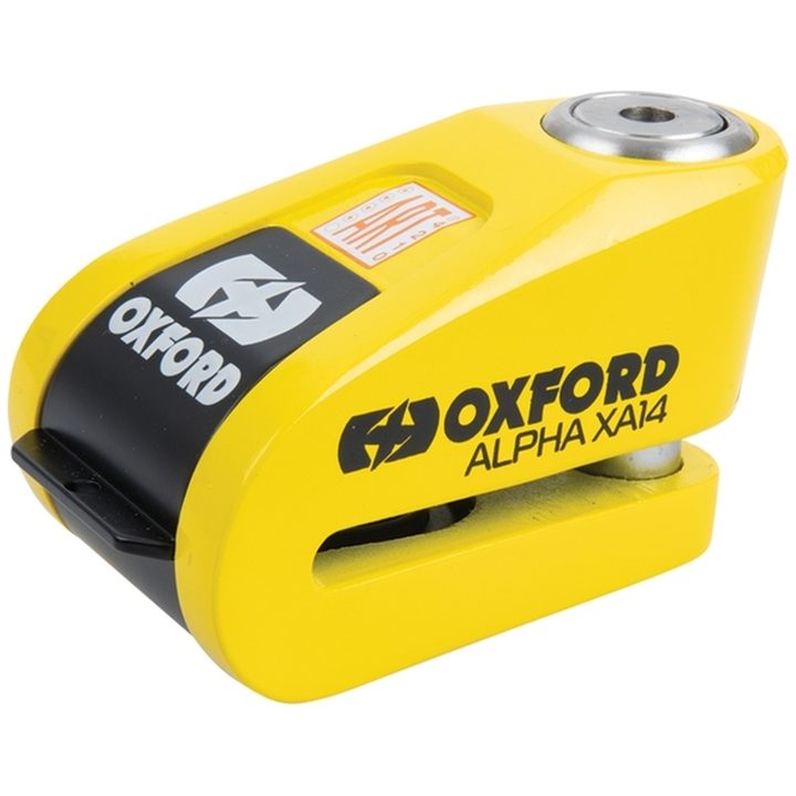 Skivbromslås Alpha XA14 Svart/Gul OXFORD Svart/Gul - 14 mm – bild 2