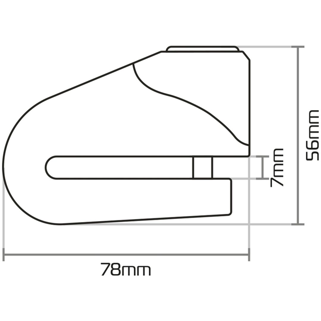 Skivbromslås Quartz XA10 OXFORD Gul/svart – bild 6