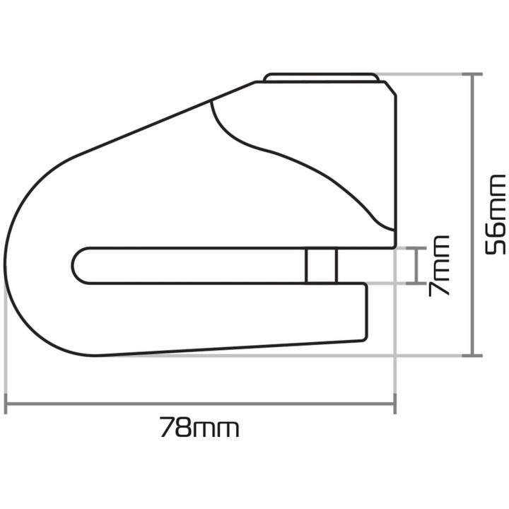 Skivbromslås Quartz XD10 OXFORD Gul/svart – bild 5