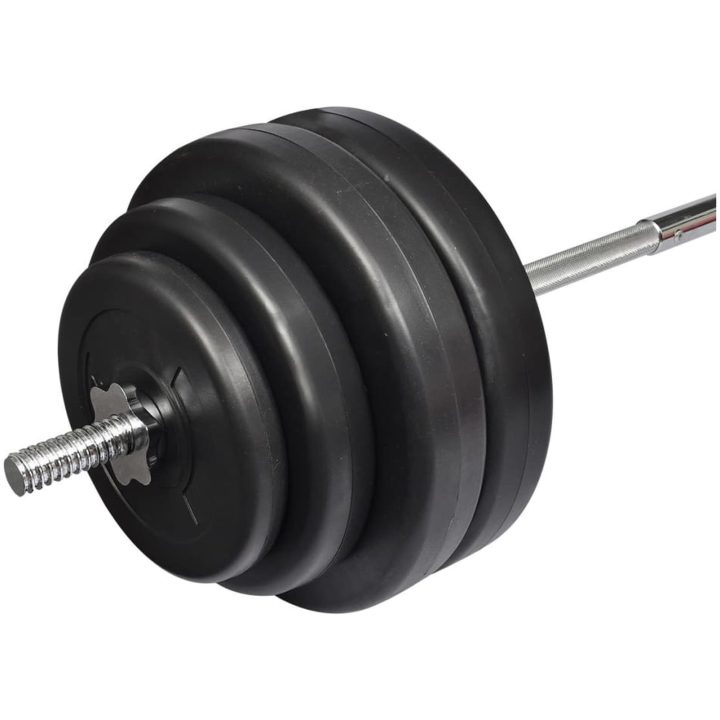 Skivstång med vikter 60 kg vidaXL – bild 3
