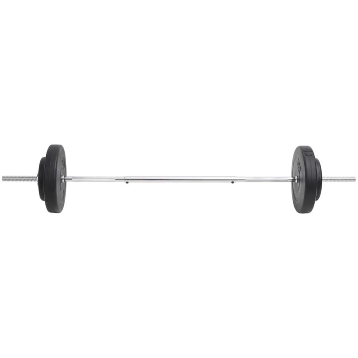 Skivstång med vikter set 30 kg vidaXL – bild 3
