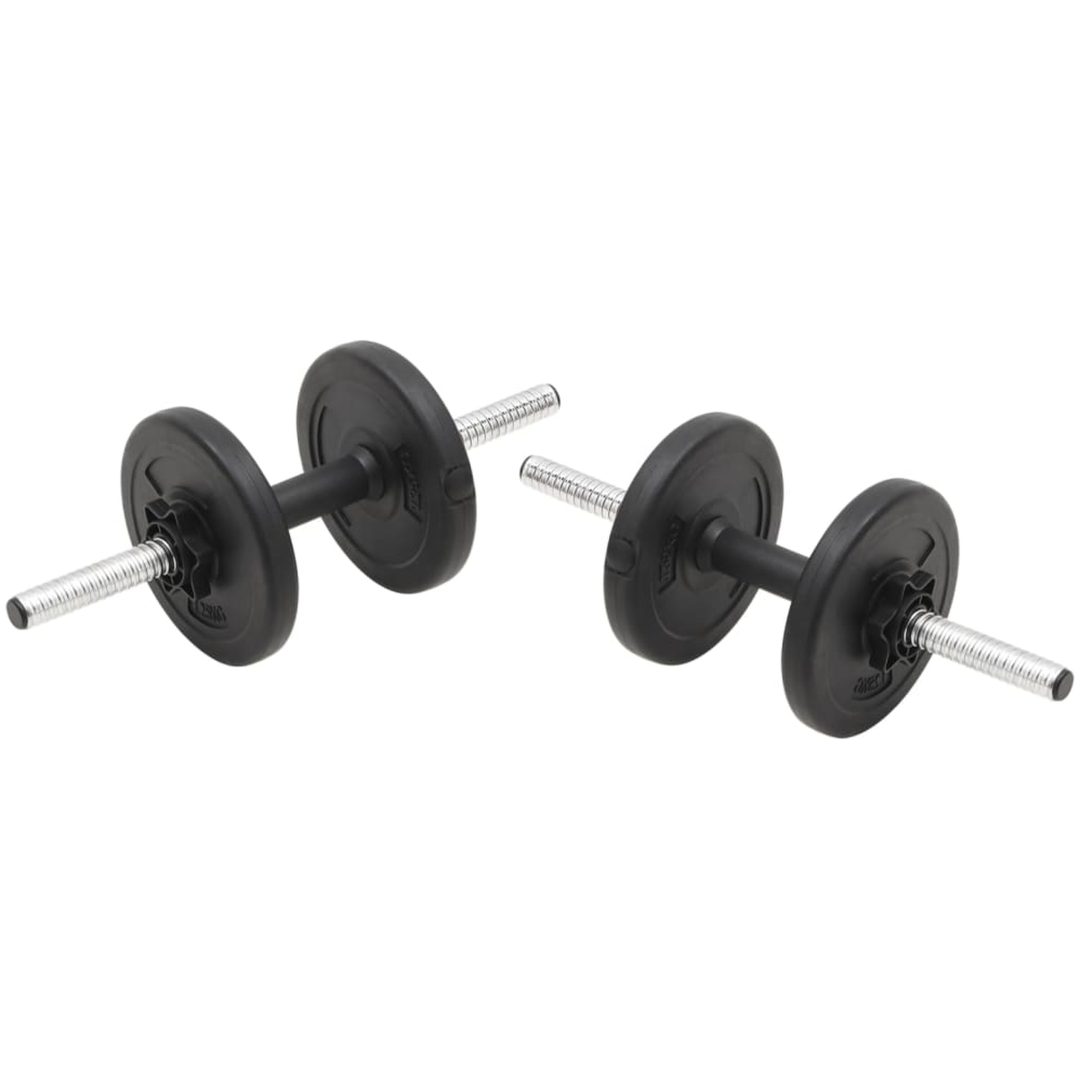 Skivstång och hantlar set 30 kg vidaXL – bild 3