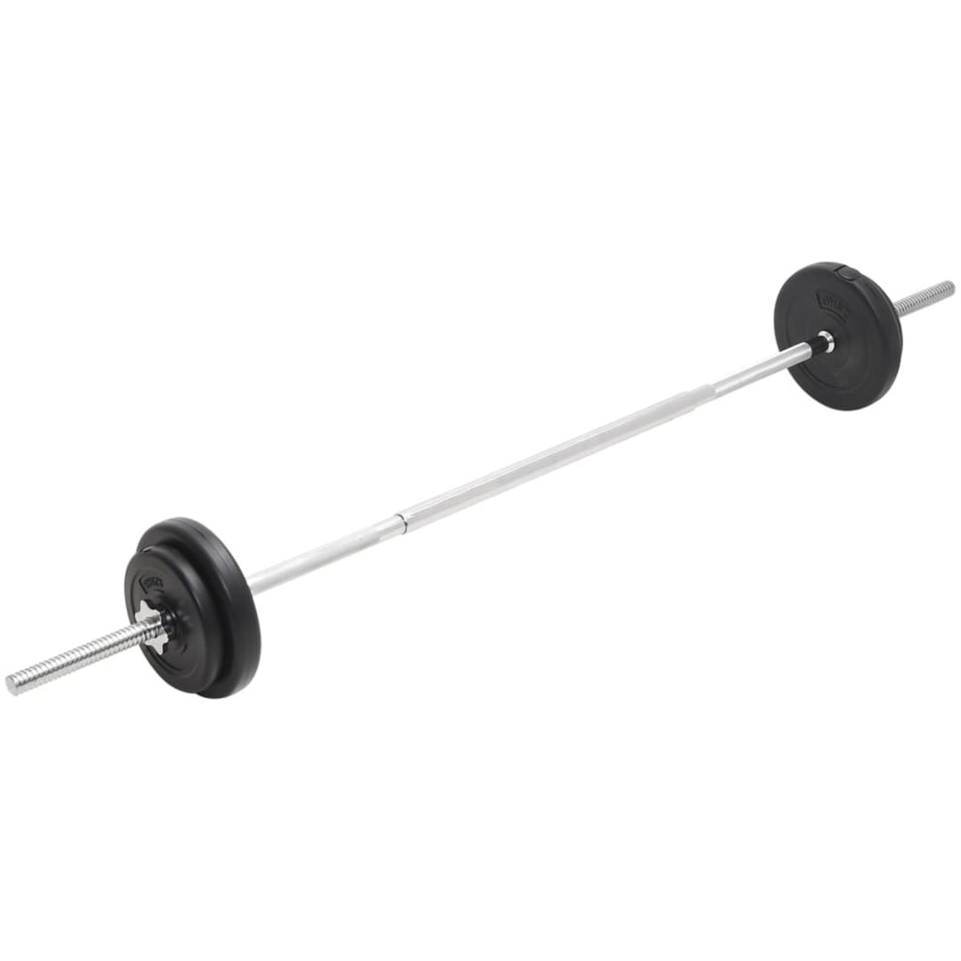 Skivstång och hantlar set 30 kg vidaXL – bild 4