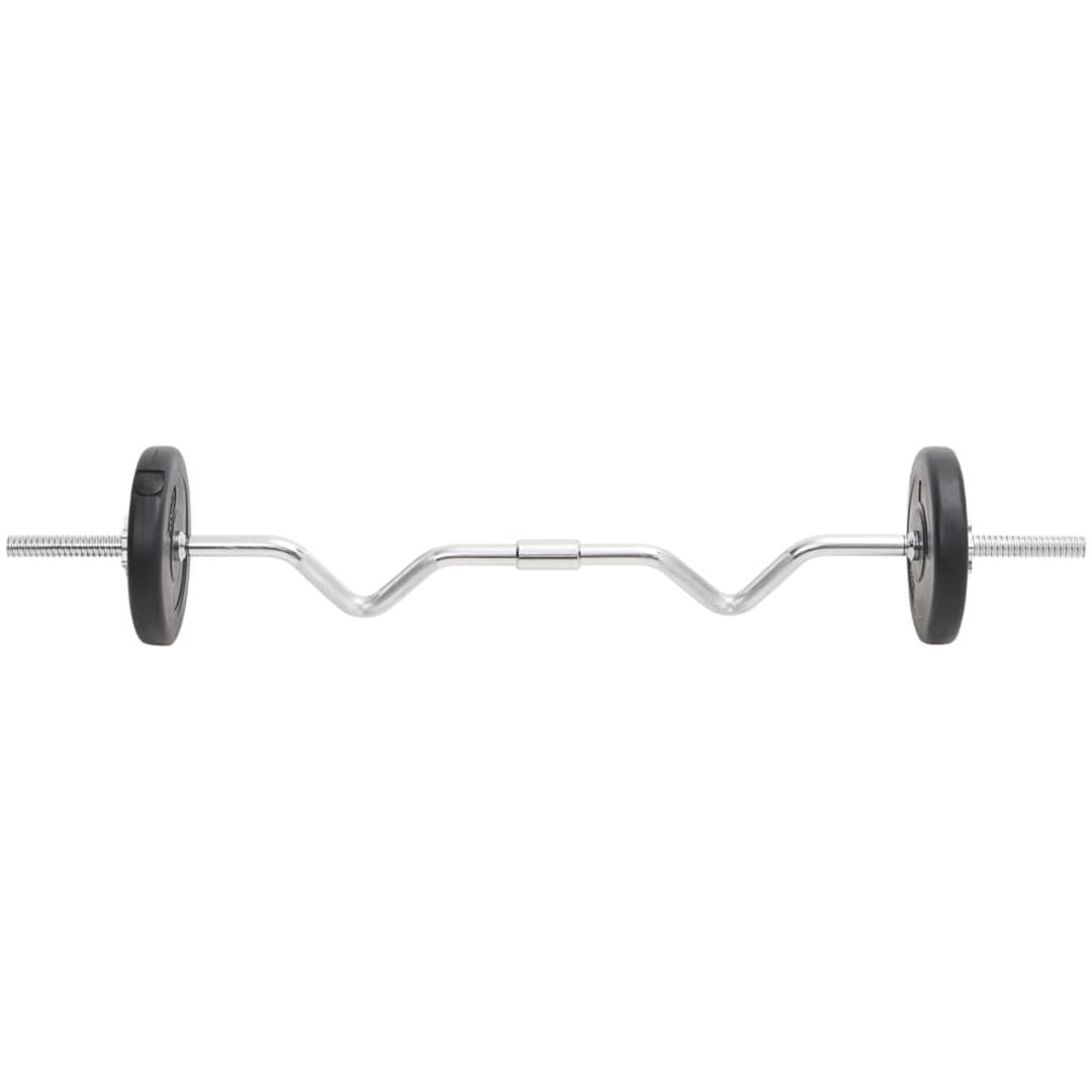 Skivstång och hantlar set 30 kg vidaXL – bild 7