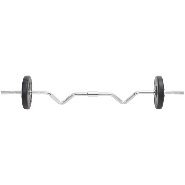 Skivstång och hantlar set 30 kg vidaXL – bild 7
