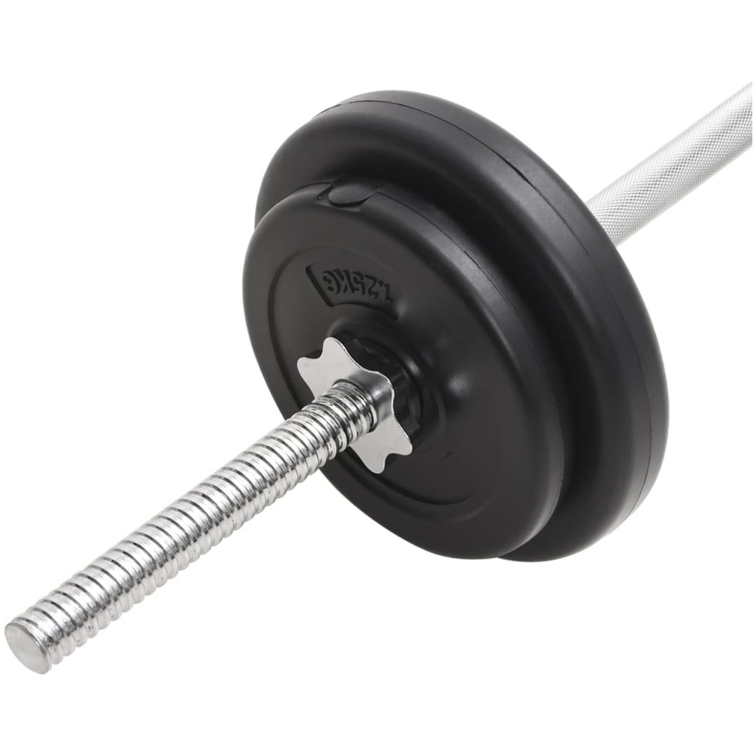 Skivstång och hantlar set 30 kg vidaXL – bild 10