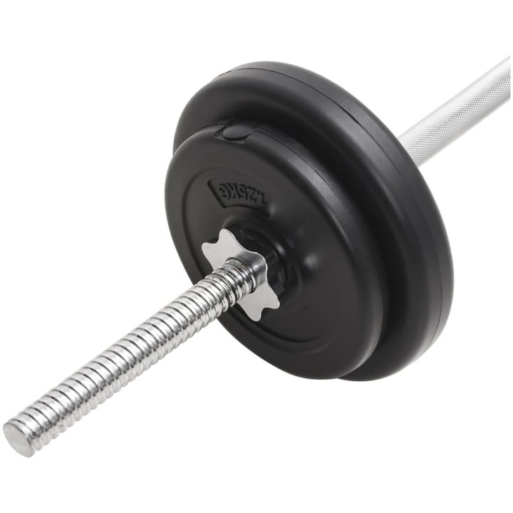 Skivstång och hantlar set 30 kg vidaXL – bild 10
