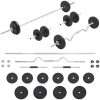 Skivstång och hantlar set 30 kg vidaXL – miniatyr 1