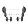 Skivstång och hantlar set 90 kg vidaXL – miniatyr 3