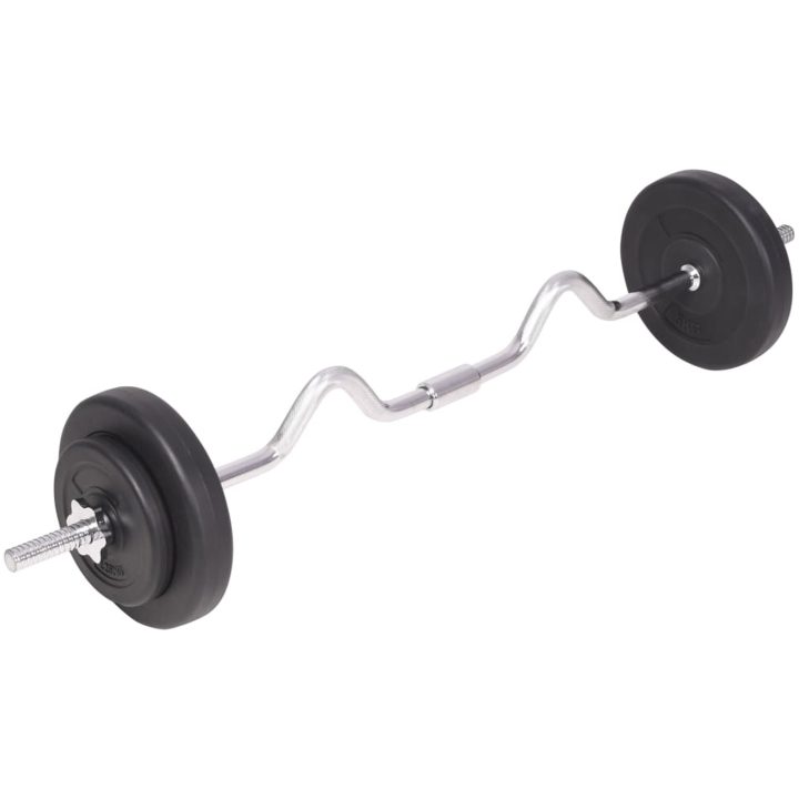 Skivstång och hantlar set 90 kg vidaXL – bild 4