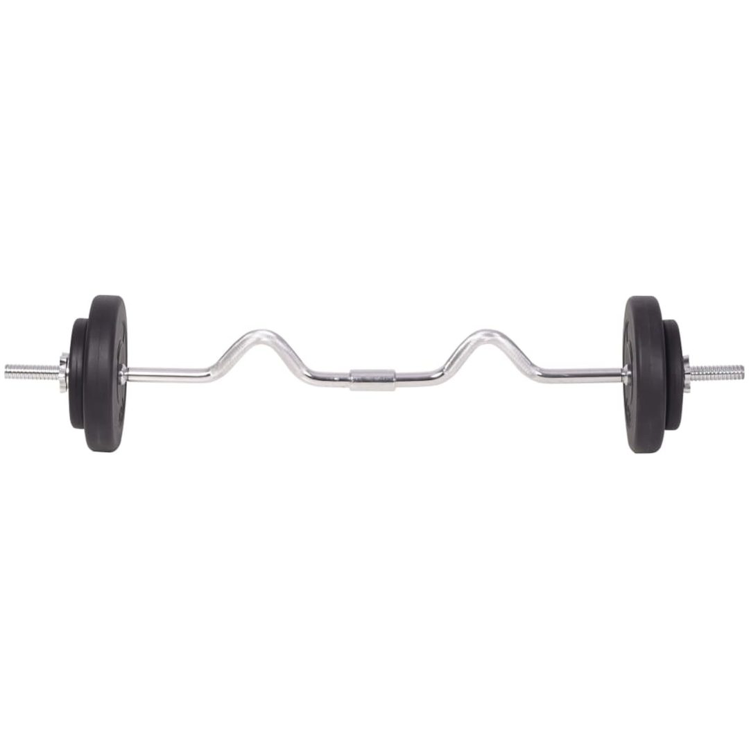 Skivstång och hantlar set 90 kg vidaXL – bild 5