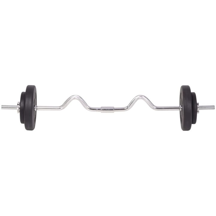 Skivstång och hantlar set 90 kg vidaXL – bild 5