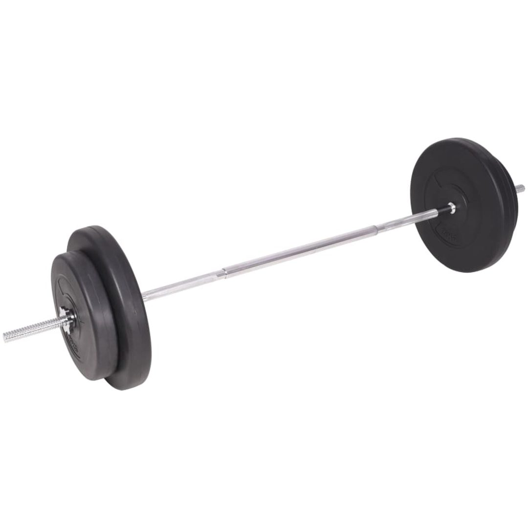 Skivstång och hantlar set 90 kg vidaXL – bild 6