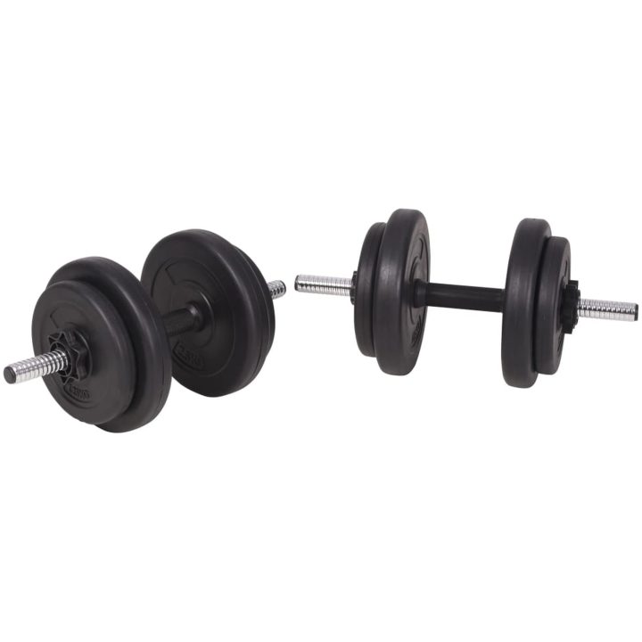 Skivstång och hantlar set 90 kg vidaXL – bild 8