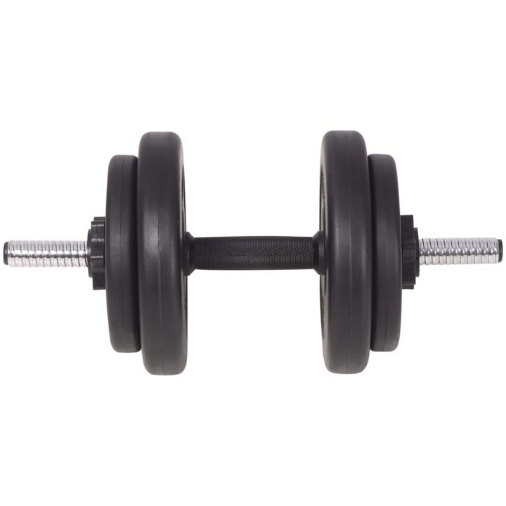 Skivstång och hantlar set 90 kg vidaXL – bild 10