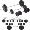 Skivstång och hantlar set 90 kg vidaXL – miniatyr 1