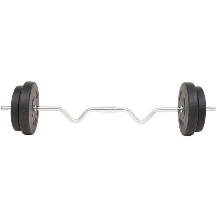 Skivstång set 30 kg vidaXL – bild 4