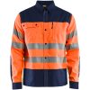 Skjorta 32551817 Hivisorange / Marin BLÅKLÄDER SKJORTA 32551817 ORANGE/MA XS – miniatyr 1