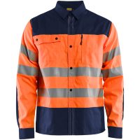 Skjorta 32551817 Hivisorange / Marin BLÅKLÄDER
