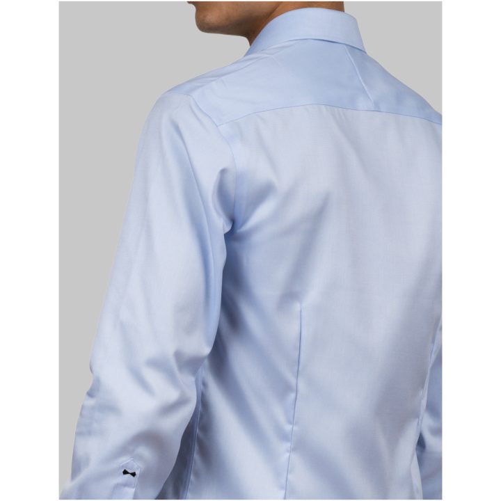 Skjorta BB Twill 60 Slim Himmelsblå J.Harvest & Frost XS – bild 9