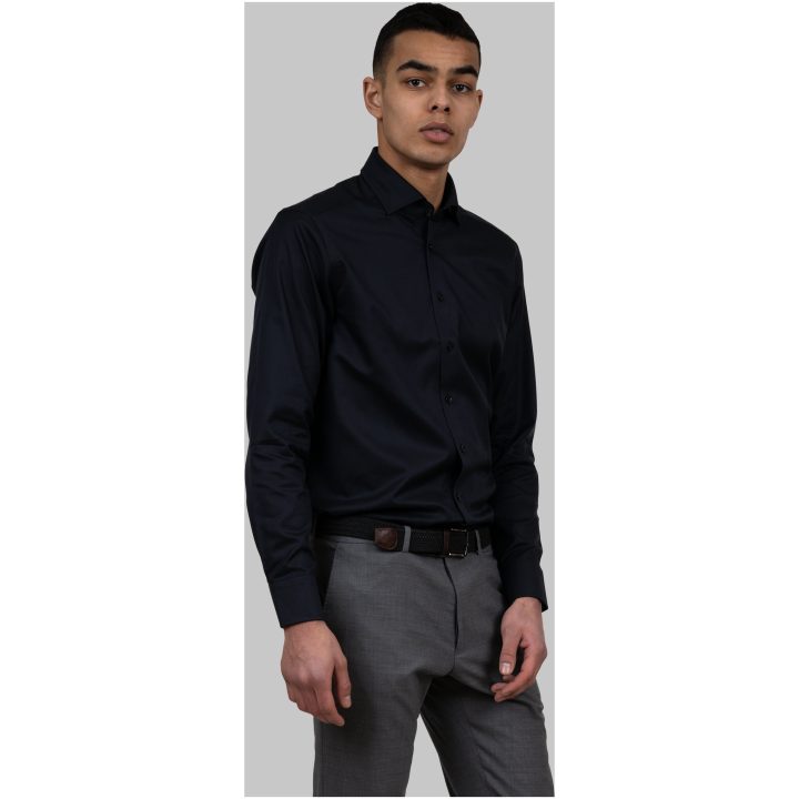 Skjorta BB Twill 60 Slim Svart J.Harvest & Frost XS – bild 7