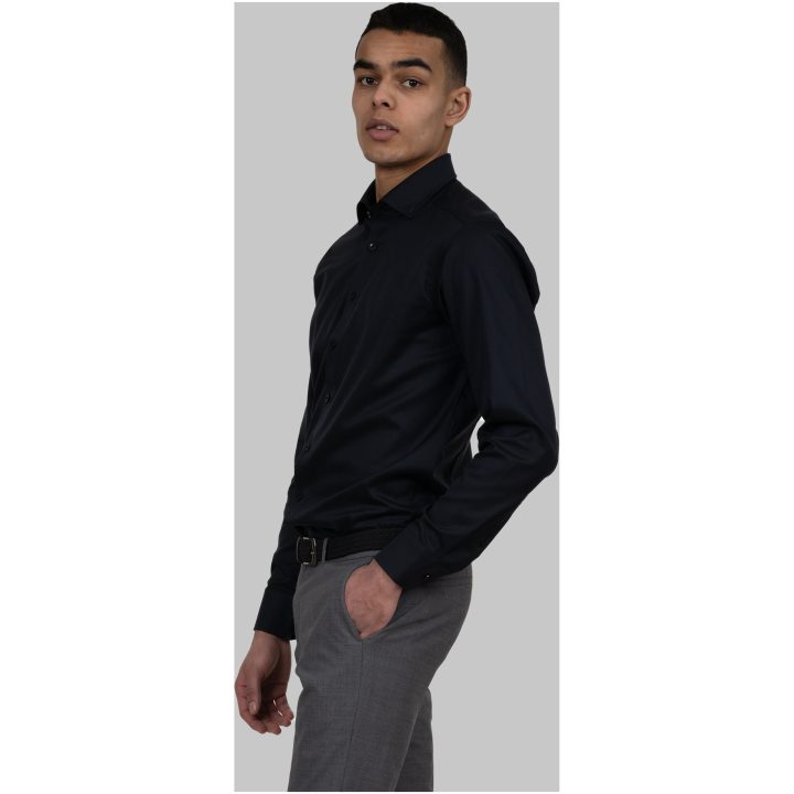 Skjorta BB Twill 60 Slim Svart J.Harvest & Frost XS – bild 9
