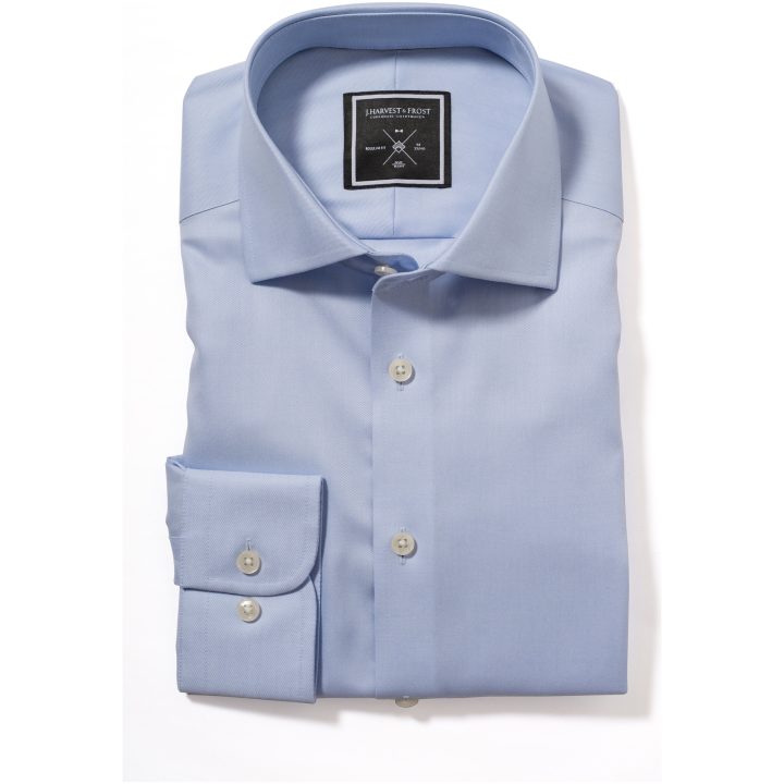 Skjorta BB60 Twill Regular Himmelsblå J.Harvest & Frost s – bild 7