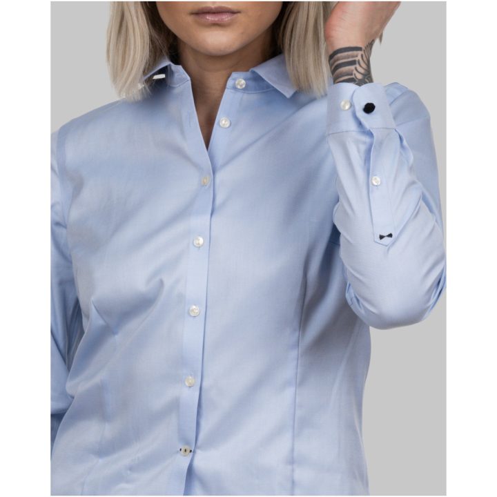 Skjorta Dam BB60 Twill Himmelsblå J.Harvest & Frost XS – bild 5