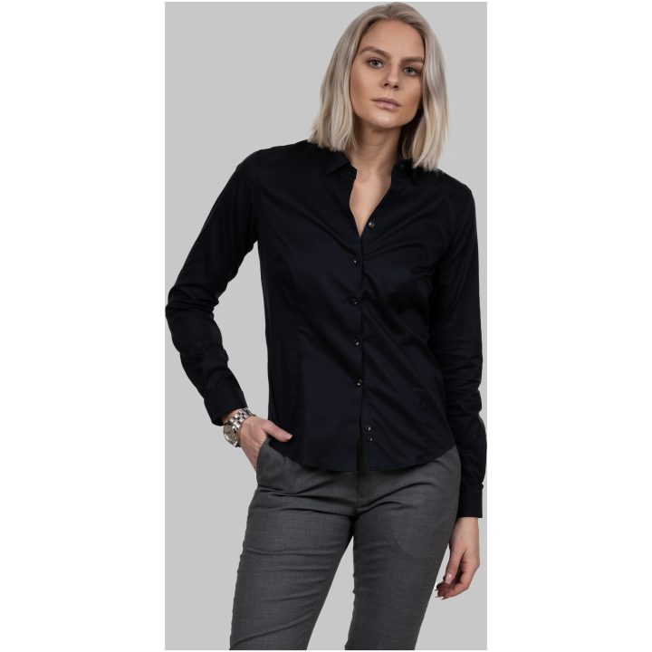 Skjorta Dam BB60 Twill Svart J.Harvest & Frost XS – bild 8