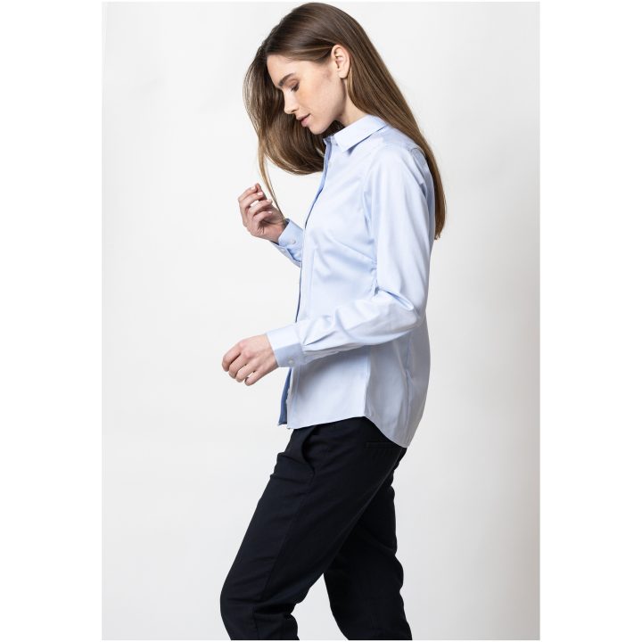 Skjorta Dam GB01 Twill Himmelsblå J.Harvest & Frost XS – bild 7
