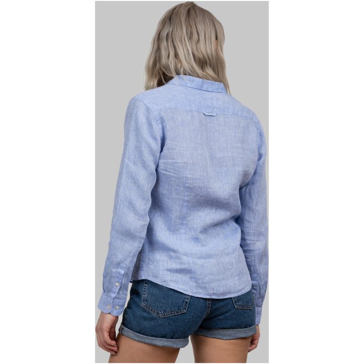 Skjorta Dam Linen IB33 Himmelsblå J.Harvest & Frost XS – bild 5