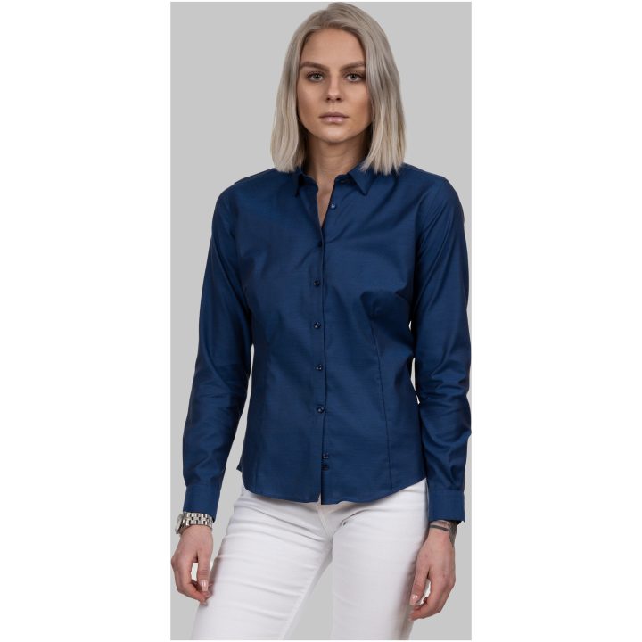 Skjorta Dam Oxford Stretch Blå J.Harvest & Frost XS/34 – bild 9