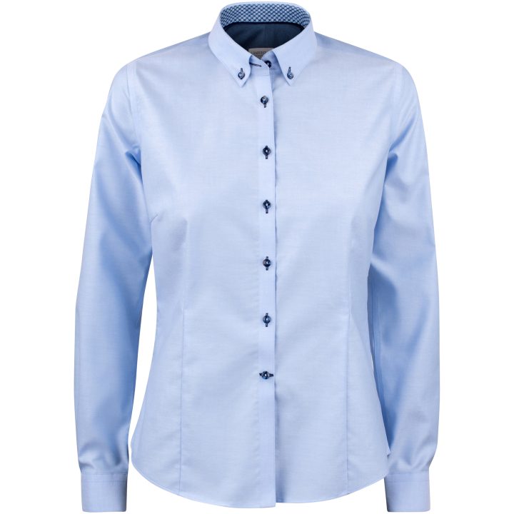 Skjorta Dam Oxford Stretch RB121 Himmelsblå J.Harvest & Frost XS – bild 2