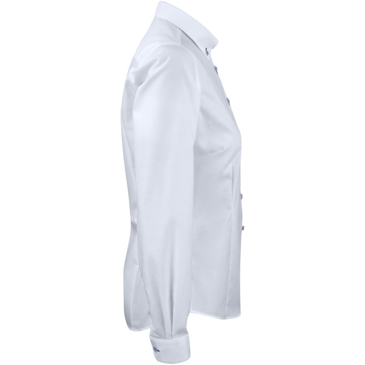 Skjorta Dam Oxford Stretch RB121 Vit J.Harvest & Frost XS – bild 4