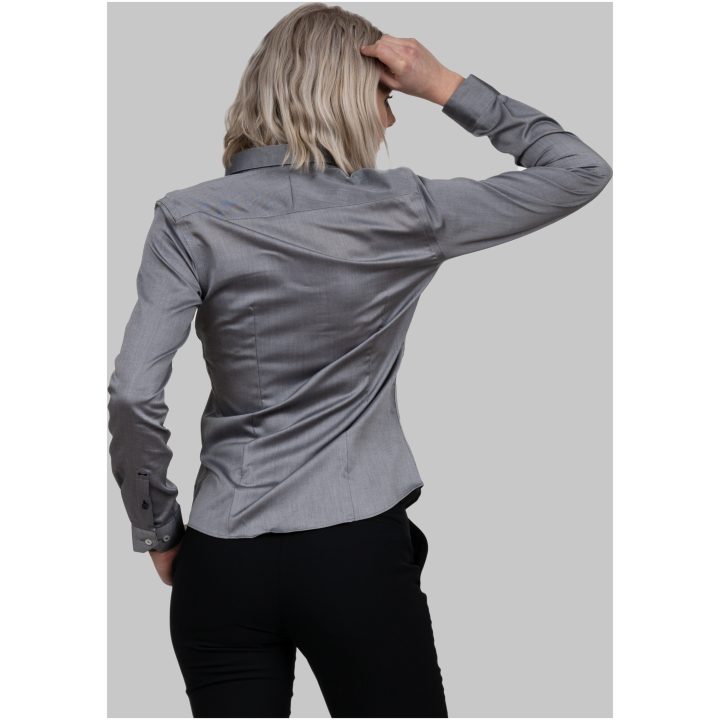Skjorta Dam RB122 Twill Grå J.Harvest & Frost XS – bild 6