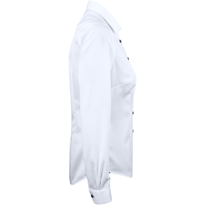 Skjorta Dam RB20 Twill Vit Marinblå J.Harvest & Frost XS – bild 3