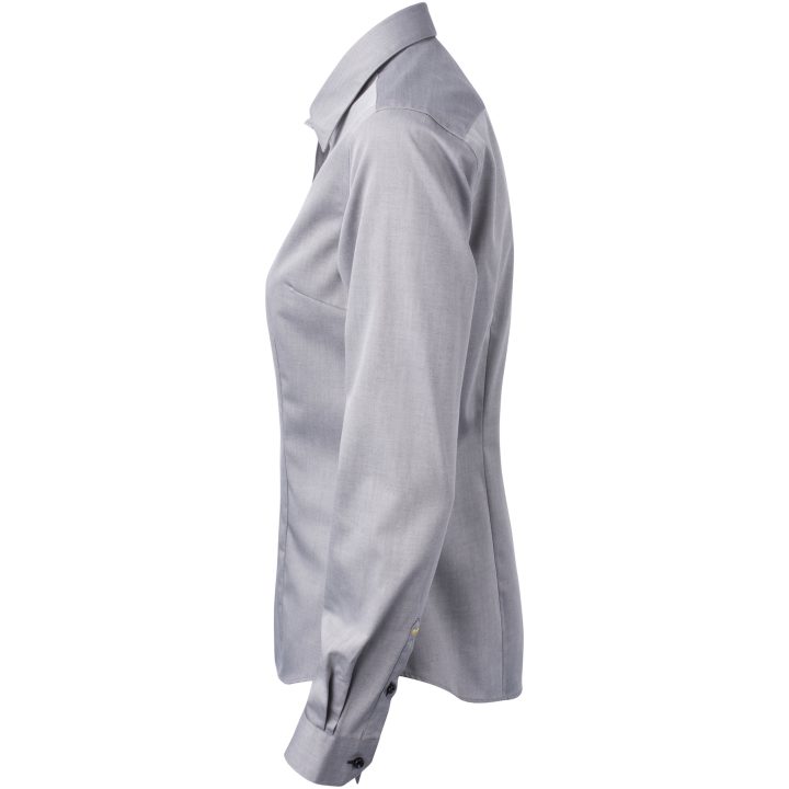Skjorta Dam YB51 Twill Grå/svart J.Harvest & Frost XS – bild 4
