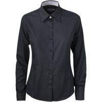 Skjorta Dam YB51 Twill Svart/svart J.Harvest & Frost