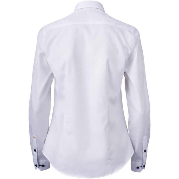 Skjorta Dam YB51 Twill Vit Himmelsblå J.Harvest & Frost XS – bild 3