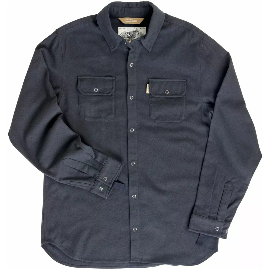 Skjorta Flanell Hi Test Svart BILTWELL – bild 5