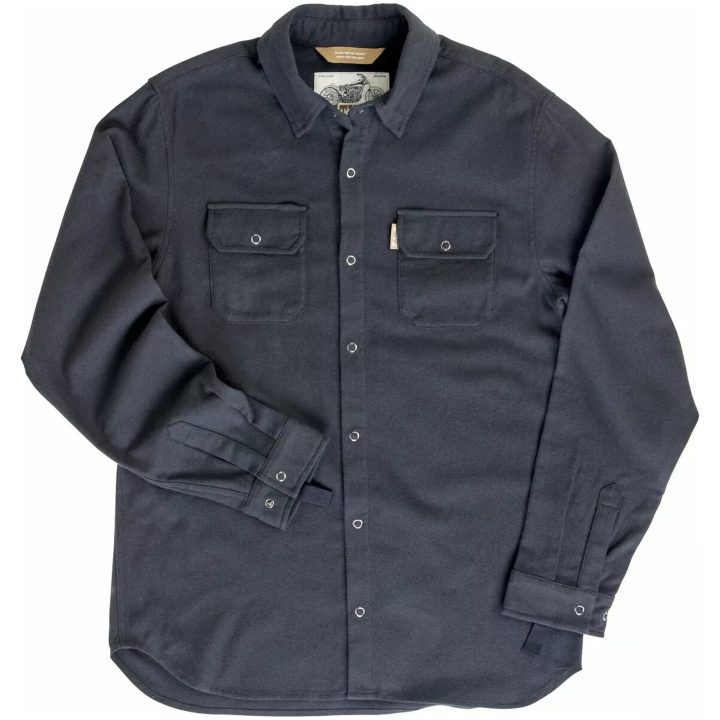 Skjorta Flanell Hi Test Svart BILTWELL – bild 5