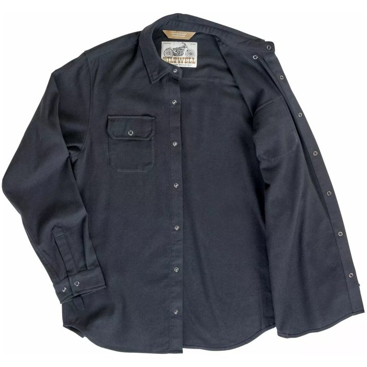 Skjorta Flanell Hi Test Svart BILTWELL – bild 8
