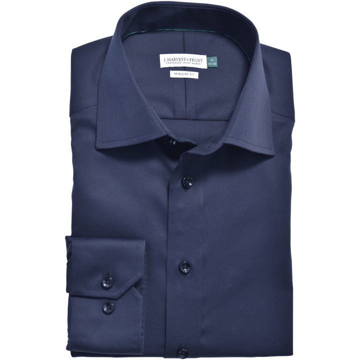 Skjorta GB01 Twill Regular Marinblå J.Harvest & Frost s – bild 5