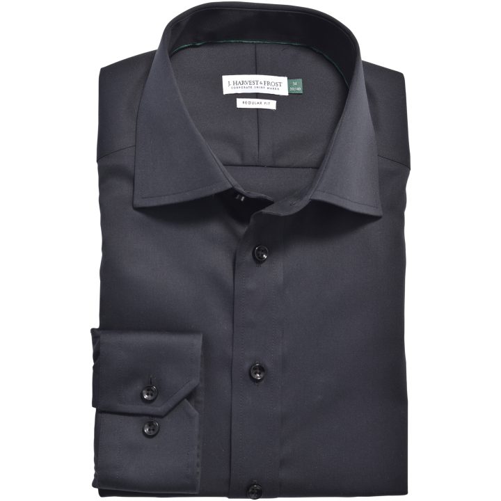 Skjorta GB01 Twill Regular Svart J.Harvest & Frost s – bild 6