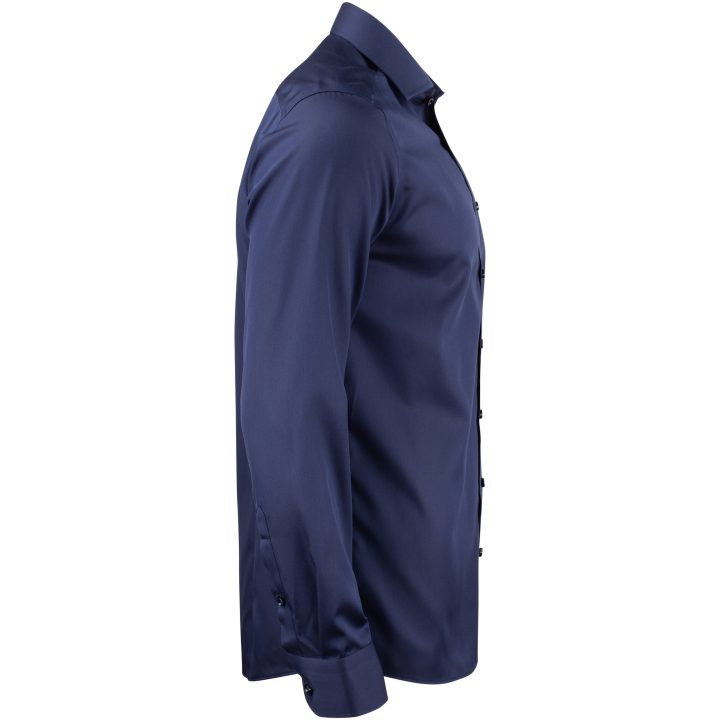 Skjorta GB01 Twill Slim Marinblå J.Harvest & Frost XS – bild 4