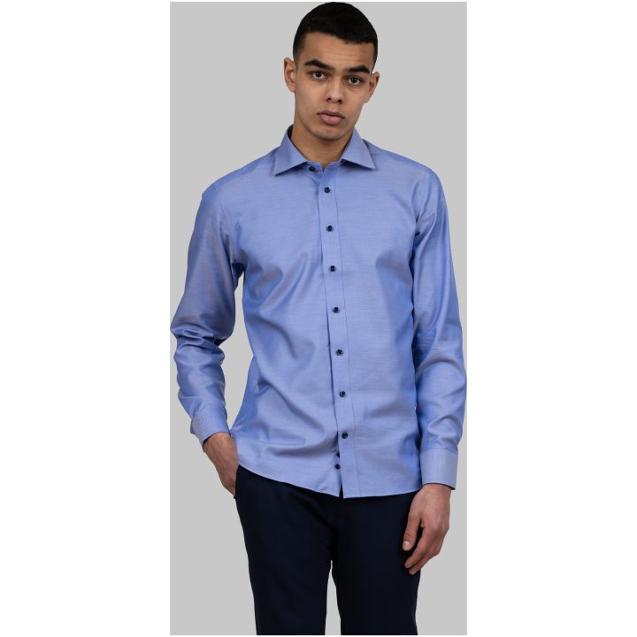 Skjorta GB01 Twill Slim Mellanblå J.Harvest & Frost XS – bild 10